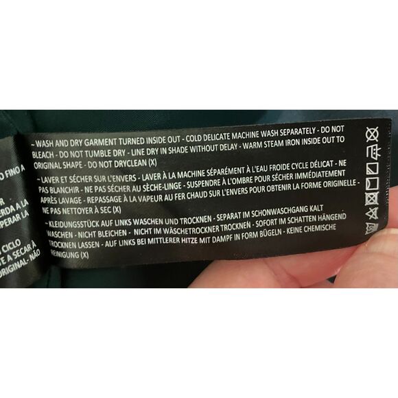 NWOT C/MEO Collective a-line cross front polka dot mini skirt - Picture 5 of 11